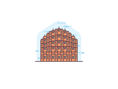 Jaipur architecture building city hawa mahal heritage jaipur landmark monument sandstone