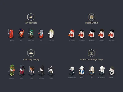 some 2.5D toys illustration