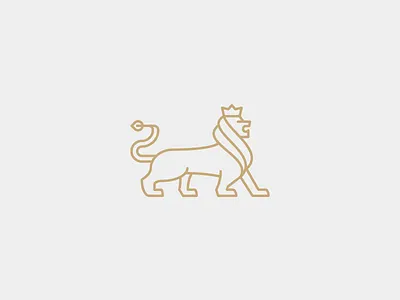 Lion ver.2 elegant financy insurance king line line animal line art line logo lion lion logo minimal