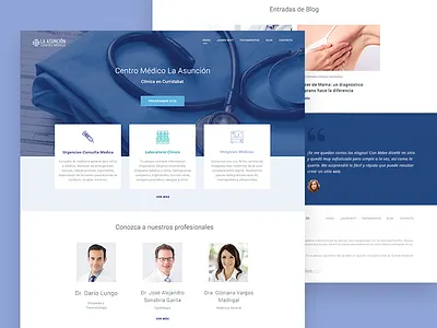 MDEE Website blog design doctor header icon landing medical ui ux web