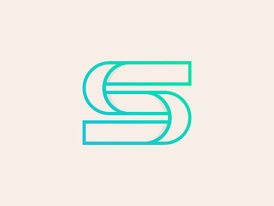 S colors design gradient icon letter logo s sunday sunday candy typography