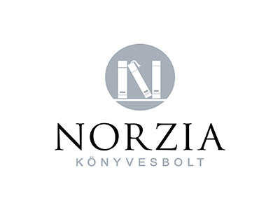 Norzia logo books bookstore clever creative design gray hun hungary logo simple smart tornado