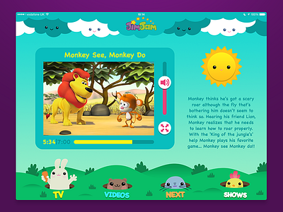JimJam iPad app concept illustration ipad app jimjam kids ui ui ux user experience user interface ux