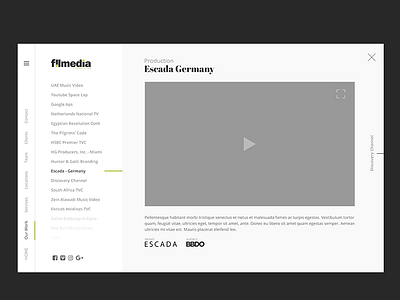 Single Project Page minimal photography simple single project unconventional