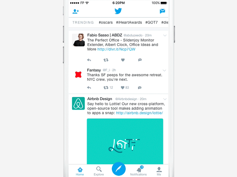 Twitter - Write a Tweet animation design ios ixd microinteraction tweet twitter ui ux