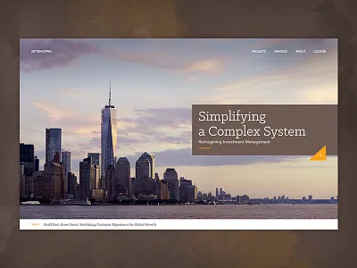 SWX Homepage Concept B design siteworx swx ui ux web