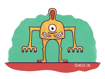 Character Design cartoon cyclops ear monster