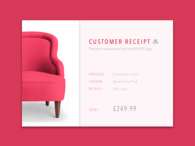 DailyUI#017 - Email Receipt avenir dailyui dailyui017 design email receipt shop ui