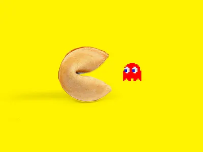 Cookie Monster fortune cookie pacman photoshop