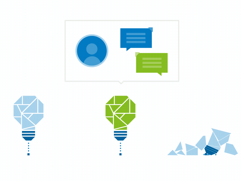 Breaking Bulbs animation break bulb explainer lean motion graphics product wolters kluwer