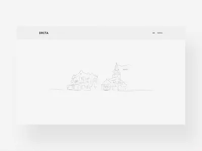 DRCTA desktop drawing layout main minimal site type ui user interface ux web