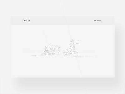 DRCTA desktop drawing layout main minimal site type ui user interface ux web