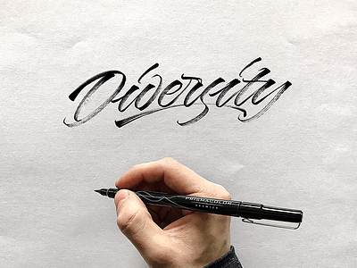 Diversity calligraphy custom type hand lettering hand made type lettering script type typography