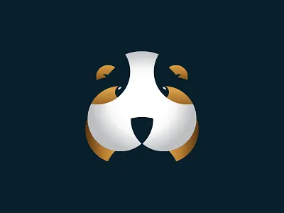 Hamster animal fat flat fun gradient guinea hamster mascot pig smile