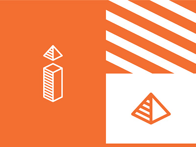i for impact 3d brand building construction cube geometric i identity letter logo logomark symbol