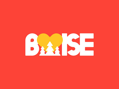 BoiseLove go outside heart love outdoors simple spring type