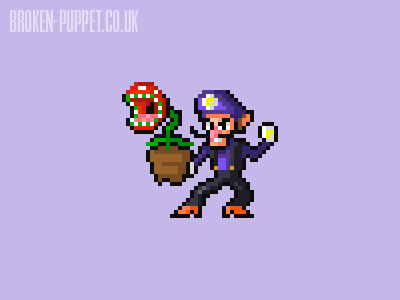 #1 Waluigi | Wahhhh! aseprite mario pixel pixel art pixelart super mario waluigi