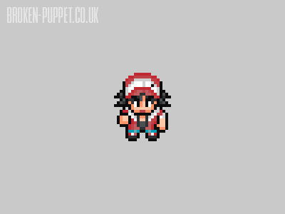 #2 Red | He is waiting... aseprite gameboy pixel pixel art pixelart pokemon pokemon blue pokemon red red