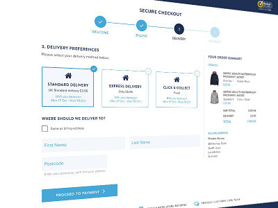 Checkout UI clean e commerce light minimal ui ux