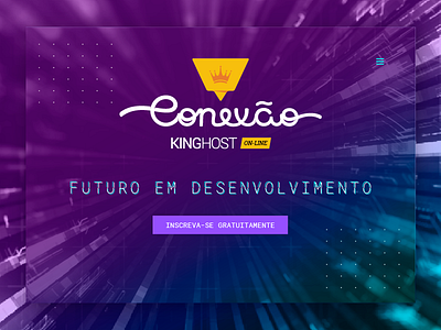 Site Conexão KingHost interface ui ux webdesign