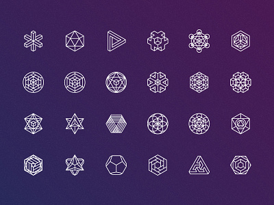 Sacred geometry icons figures geometric geometry icons line sacred shapes stroke