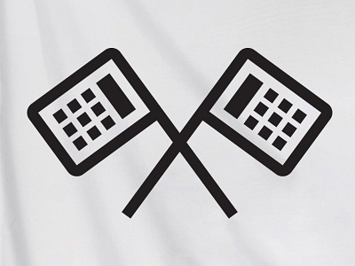 CPA / Race Car Driver calculator checkered finance flag logo