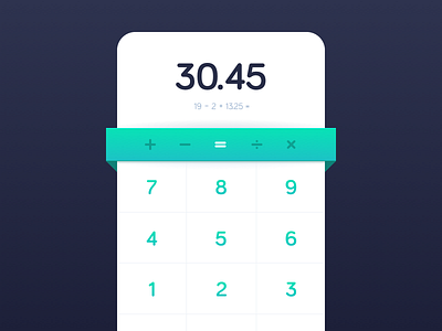 Daily UI 004 - Calculator calculator clean daily design field form input interface ui