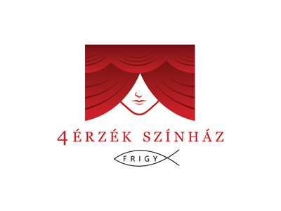 4 Érzék Színház logo 4 blind close design eyes logo sense színház treater érzék