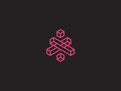 Isodeath isometric logo mark symmetric symmetry