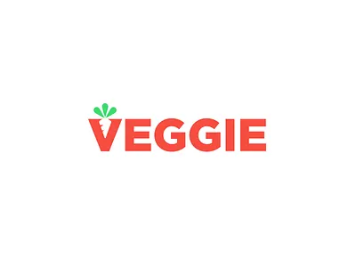Veggie Logo branding food health icon idea identity illustration logo mark monogram vegan vegetables