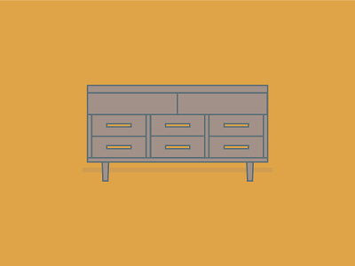 80 // 365 design challenge furniture illustrate illustration challenge mcm mid century