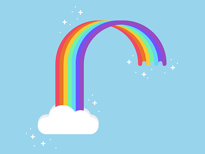 R as in Rainbow ✨🌈✨ design illustration letter rainbow vector