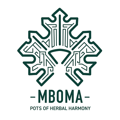 MBOMA Herbal Remedy Logo graphic design illustratrator leaf logo