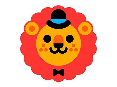 2.0 animal cute illustration illustrator kawaii lion logo rebranding vector