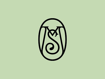 MS Monogram lettering logo logo mark mint monogram ms type