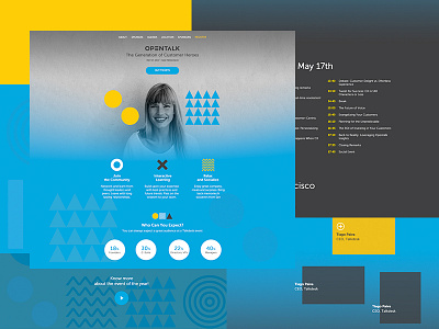 Opentalk Landing Page Exercise landing speakers