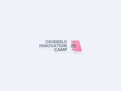 Dribbble Innovation Camp camp color dribbble fluo innovation logo minimalist