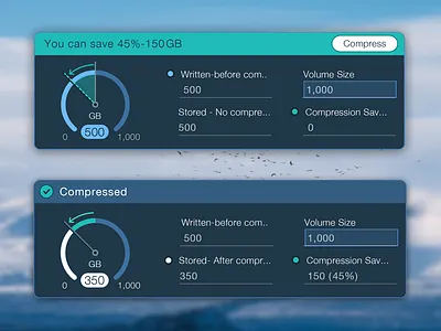 Save over compression ui