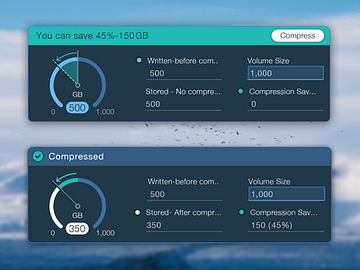 Save over compression ui