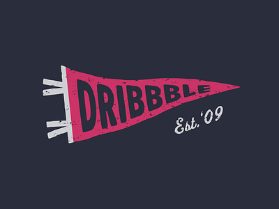 Pennantee art dribbble pennant shirt vector