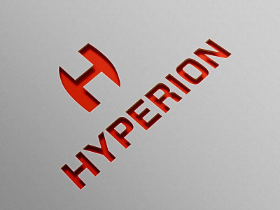 Hyperion Inspections Logo branding icon industrial innovation logo mockup