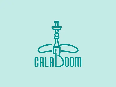 Calaboom - hookah boom hookah logo logotype