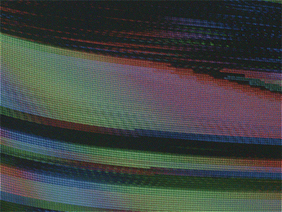 KONE animation art direction distortion glitch pixels tv