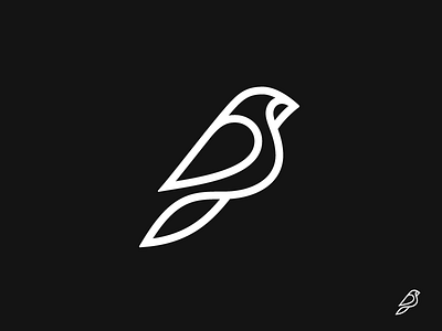 4 bird kakhadzen line logo mark symbol