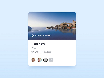 Hotel app card design flat hotel material shadows ui ux web