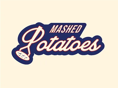 Feedback Wanted: Mashed Potatoes Jerseys Dribbble hockey jersey mashed masher patch potatoes twill