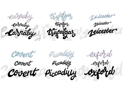 London Lettering Sketch to Vector calligraphy custom type ink lettering sketch type typography