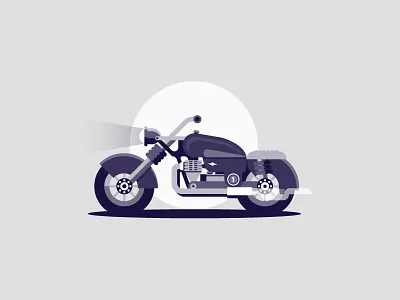 Motorbike bike flat monochrome motor motorbike