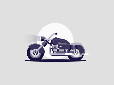 Motorbike bike flat monochrome motor motorbike