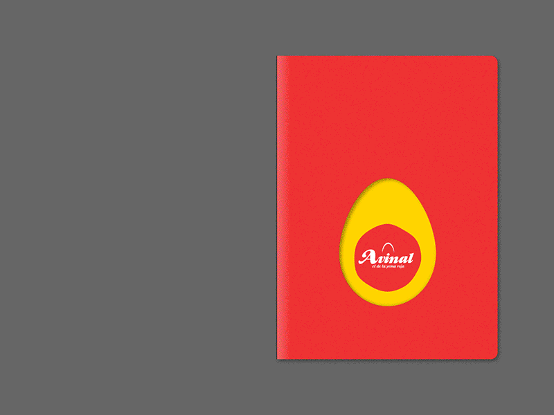 Anual Report Avinal 2015 chicken design editorial eggs hen red report yellow